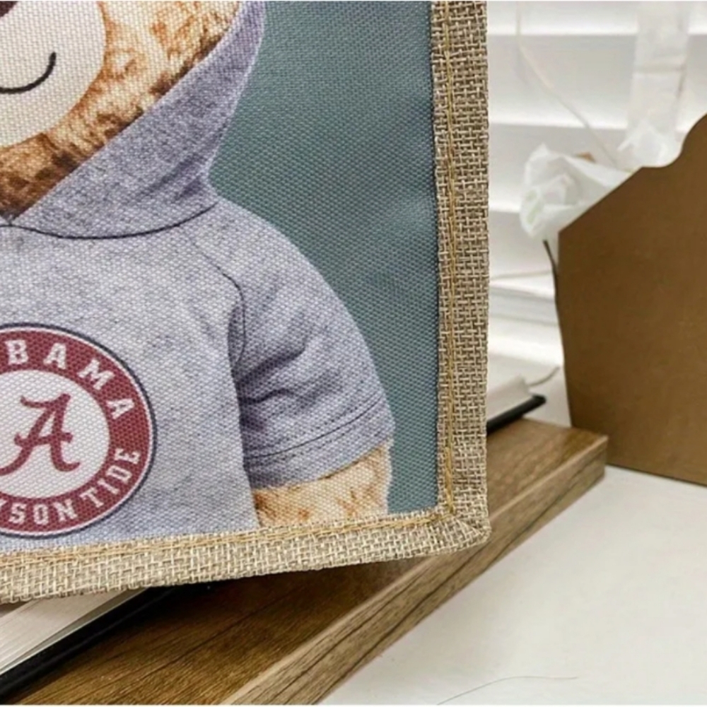 Cartoon Bear small canvas bag "University of Alabama" - Picture 7 of 10